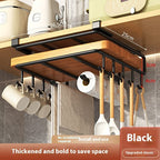 Kitchen Punch-free Storage Rack Double-layer Chopping Board Rack