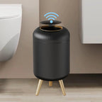 Automatic Trash Can with Lid,  Small Plastic Smart Trash Can, Motion Sensor Trash Can for Bedroom, Bathroom, Kitchen, Office