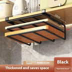 Kitchen Punch-free Storage Rack Double-layer Chopping Board Rack